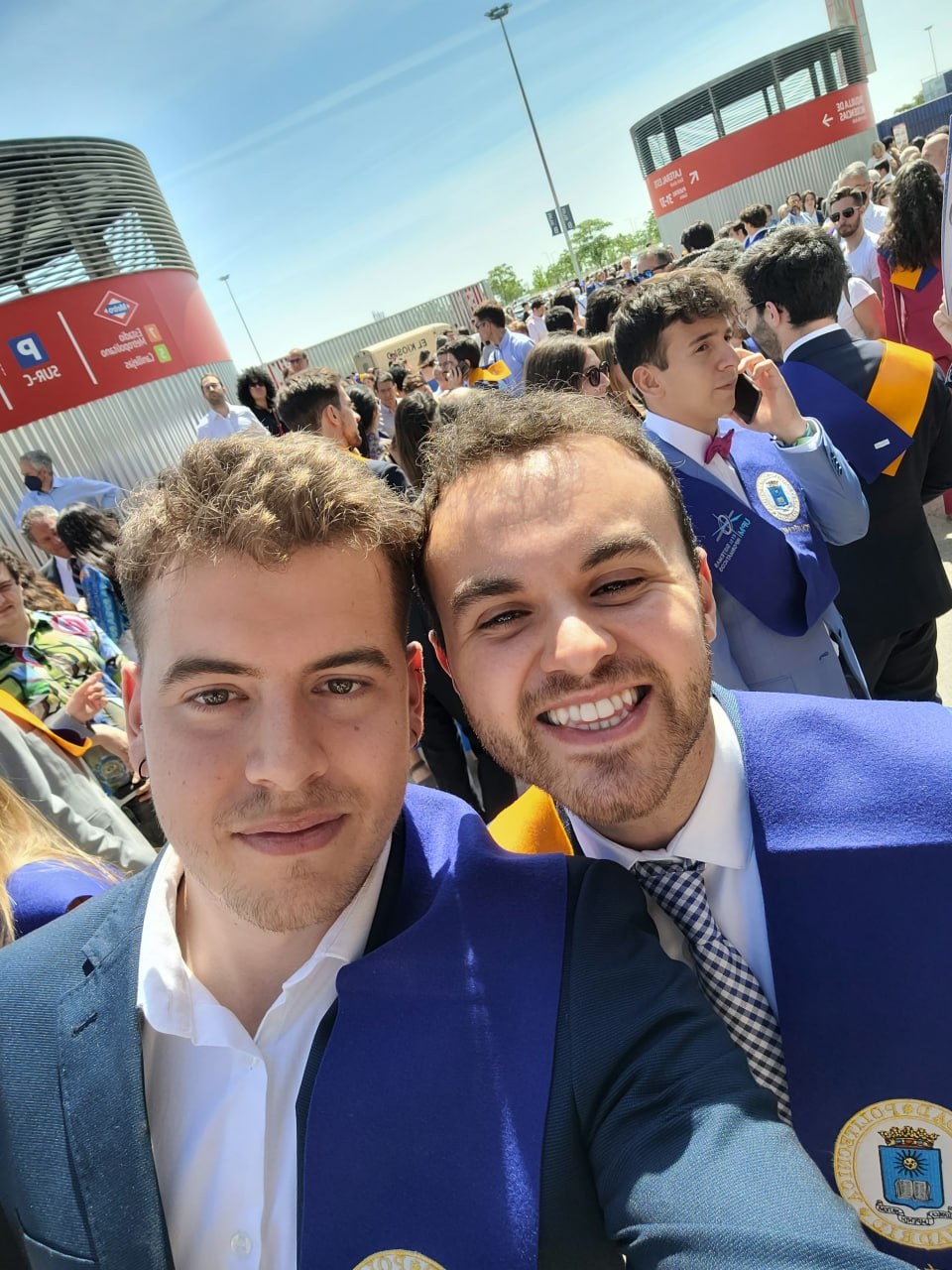 Graduation selfie with the UPM royal blue academic sash