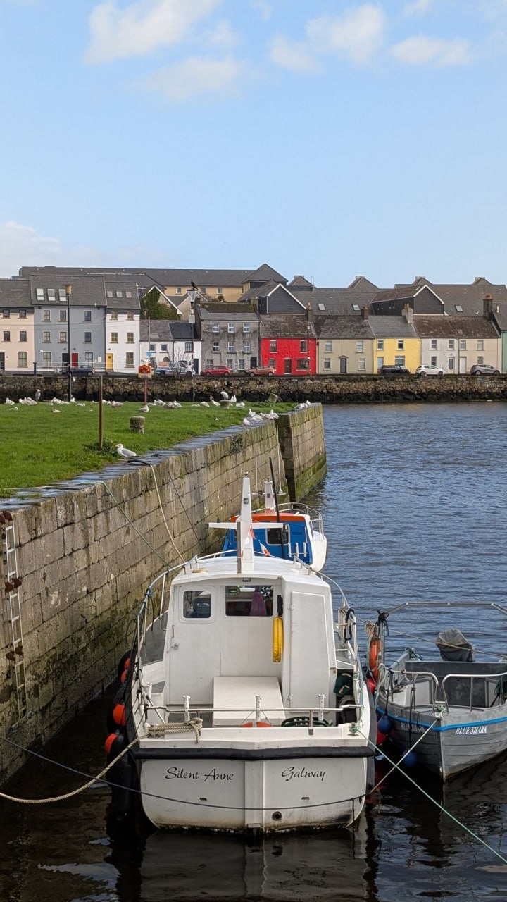 Galway harbor and Long Walk, Ireland