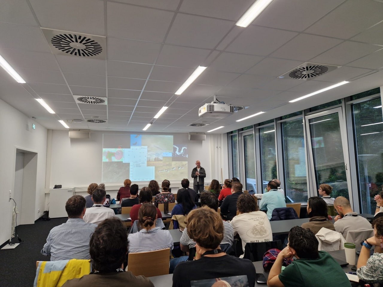 Professor Anders Lyhne Christensen lecturing on conservation drone datasets